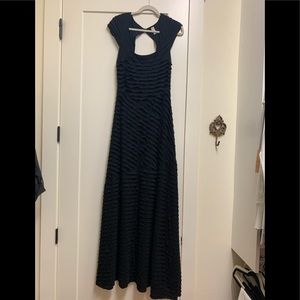 Free People fabulous black ruffled maxi dress